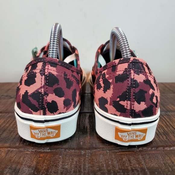Vans Authentic ComfyCush Skate Shoes Womens 6 Pink Purple Leopard Print - Picture 4 of 12